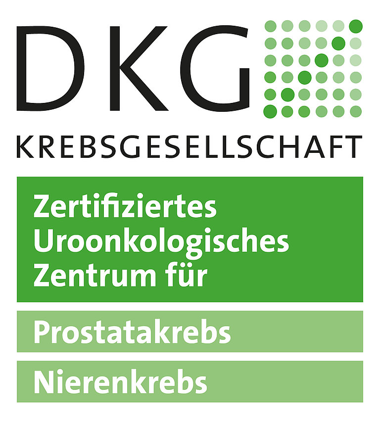 Logo DKG-zertifiziertes Uroonkologisches Zentrum für Prostatakrebs und Nierenkrebs